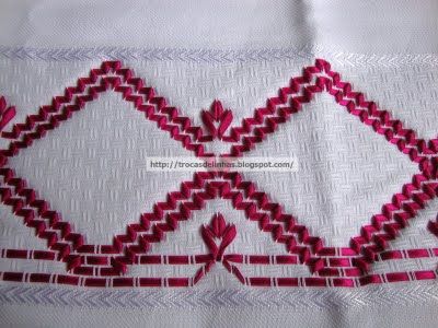 Conjunto de Toalhas bordadas